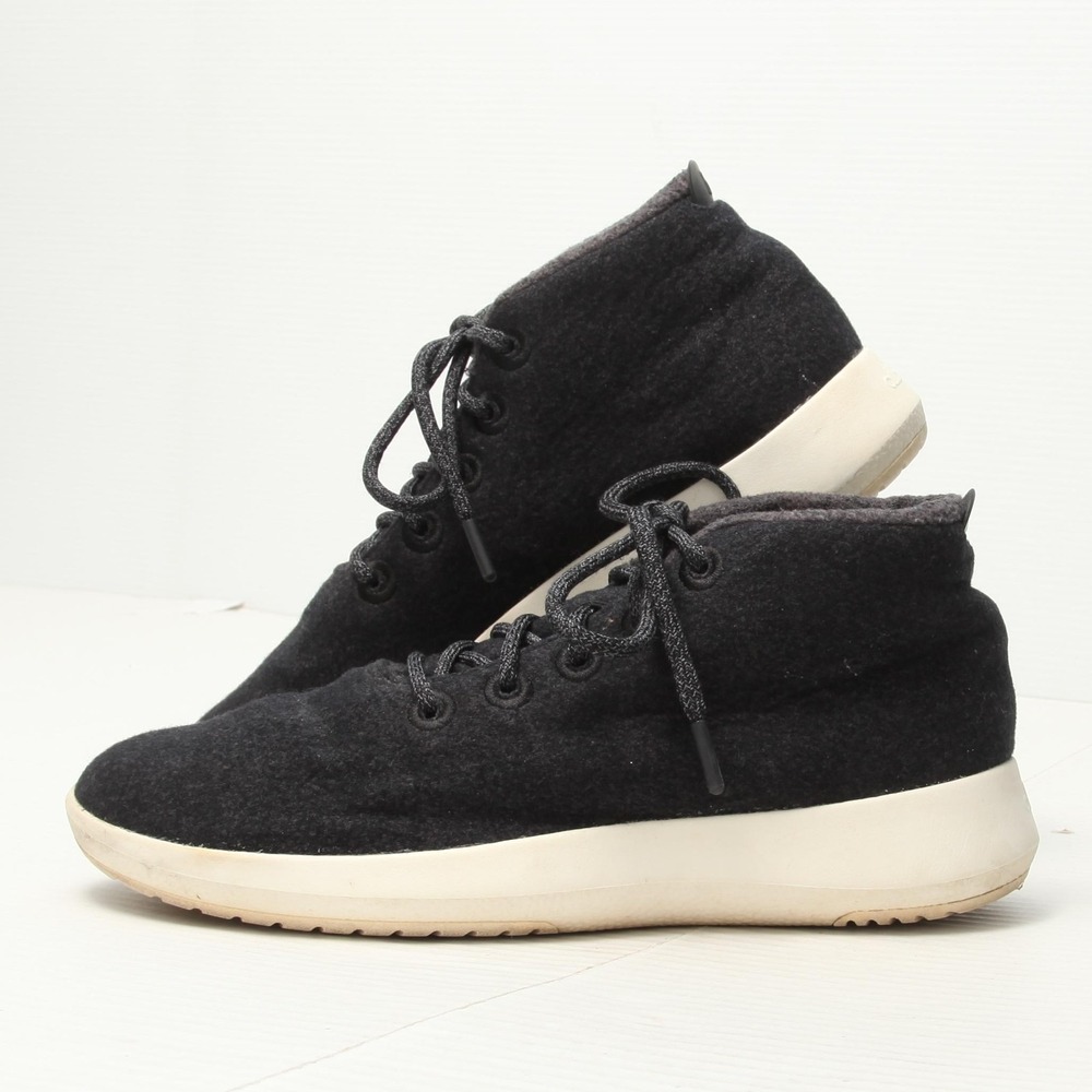 Allbirds Wool Runner-Up Mizzle Shoes Mens Size 11 Black Wool Casual Sneakers